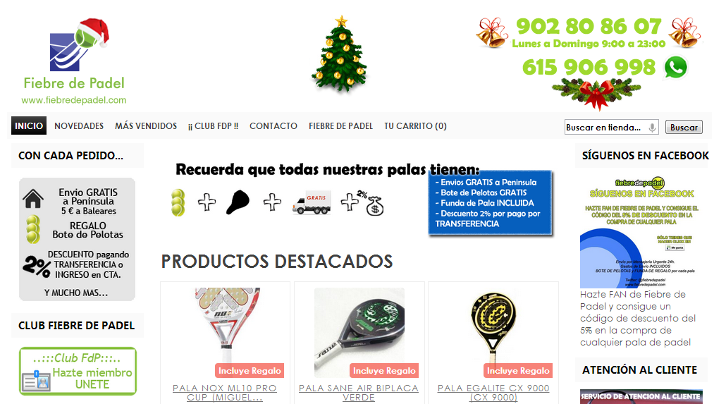 Palbin.com mejor que instalar Prestashop, según Fiebredepadel.com - 2