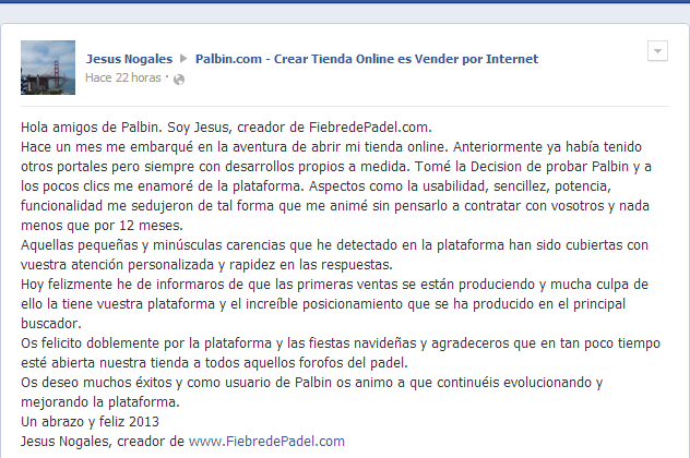 Palbin.com mejor que instalar Prestashop, según Fiebredepadel.com - 3