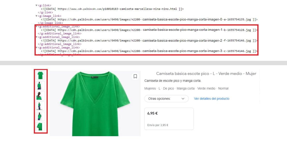 Mejora en la visualización de productos en el comparador de Google Shopping